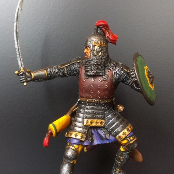 Тяжеловооруженный монгольский  воин, XIV век.