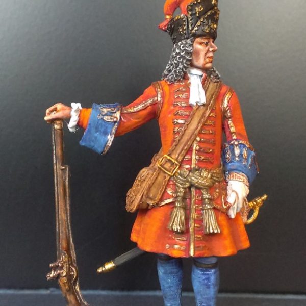Обер-офицер гренадерских полков армейской пехоты, 1710-е гг. Россия
