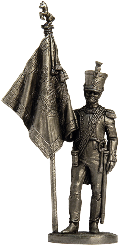 Офицер-знаменосец 5-го линейного полка "Реал Калабрия". Неаполь, 1811-12 гг.