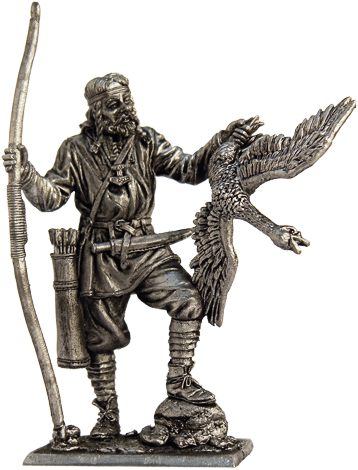 Викинг-лучник с гусем, 9-10 век