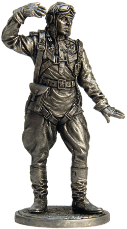Командир эскадрильи 178-го гвардейского истребительного авиационного полка гвардии капитан Кирилл Евстигнеев, 1945 год. СССР