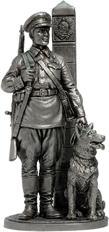 Младший сержант Пограничных войск НКВД с собакой, 1941 г. СССР