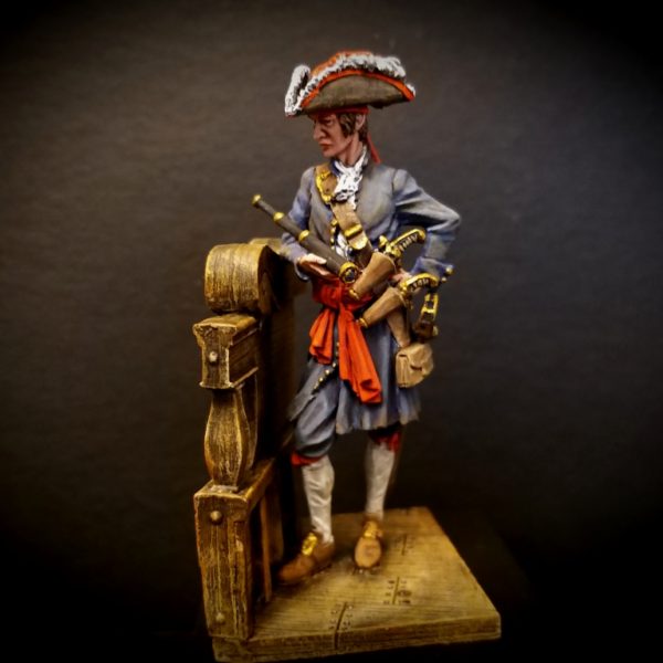 Джек Рэкхем, известный пират начала XVIII века.  Фигура 75 мм.